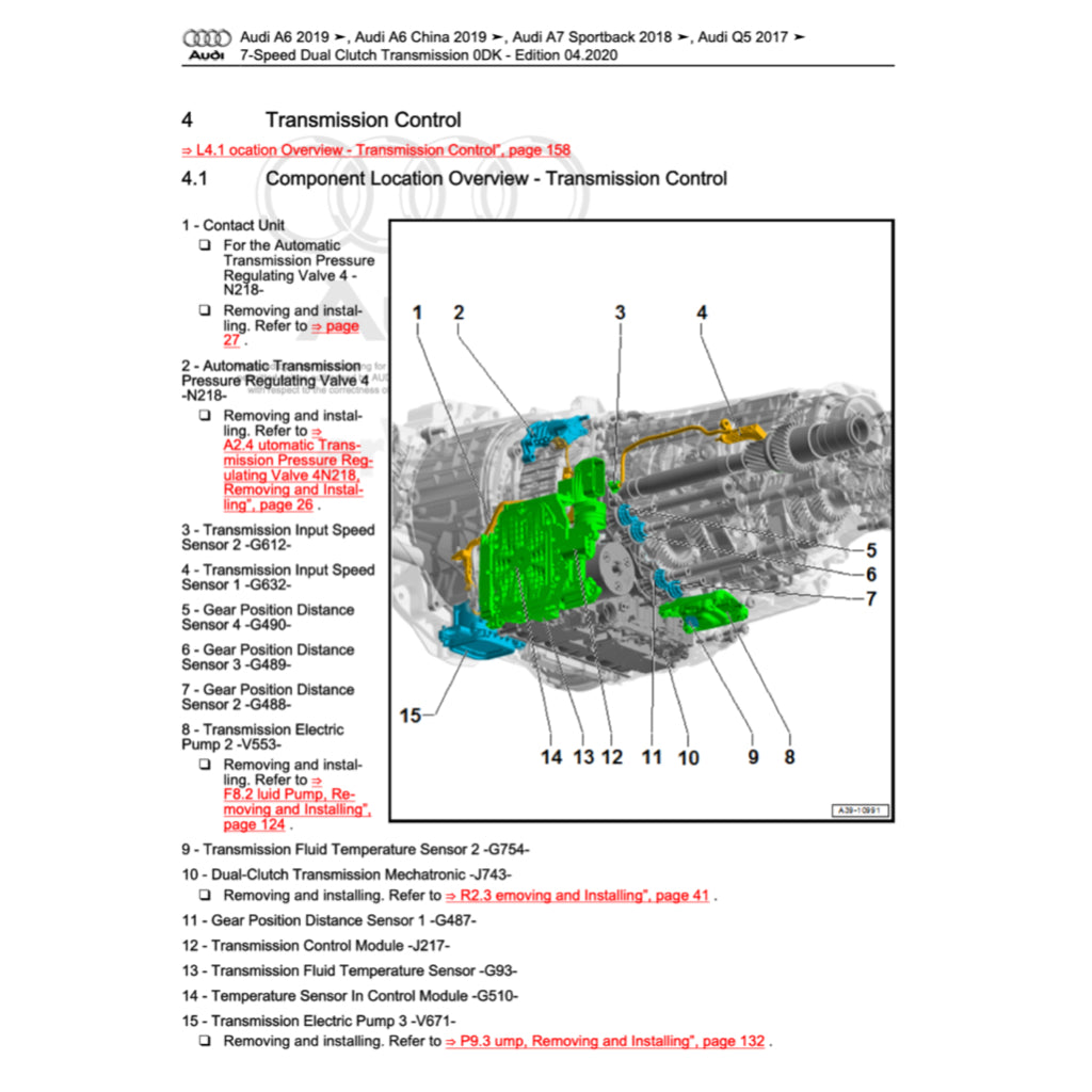 AUDI A7 4K8 (2018+) SERVICE WORKSHOP MANUAL - Image 9
