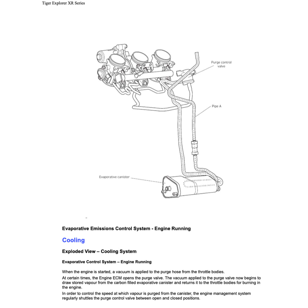 TRIUMPH EXPLORER 1200 XR/XRX/XRT (2016-2021) SERVICE WORKSHOP MANUAL + OWNER'S MANUAL - Image 5