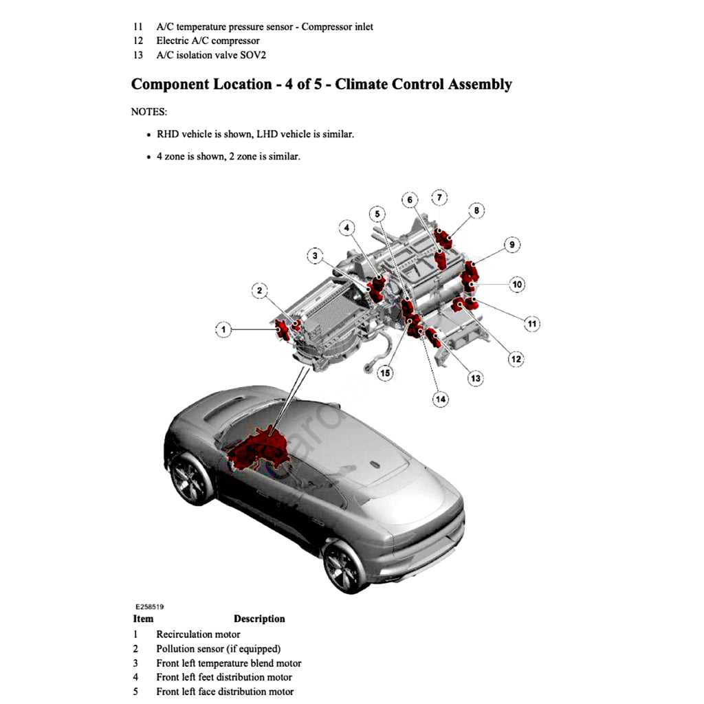 JAGUAR I-PACE EV400 X590 (2018+) FACTORY SERVICE WORKSHOP MANUAL - Image 8