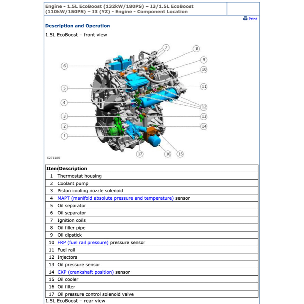 FORD 1.5L ECOBOOST ENGINE WORKSHOP REPAIR MANUAL - Image 5