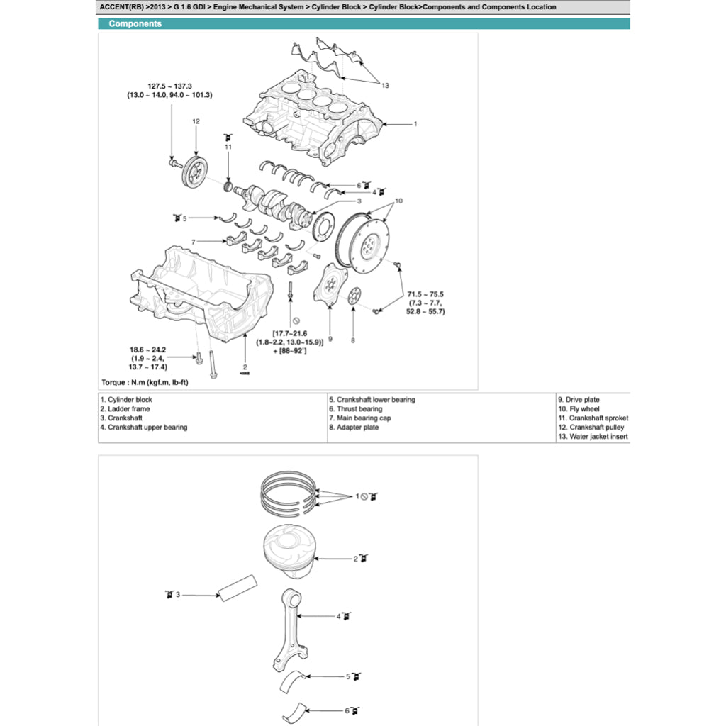 HYUNDAI ACCENT SOLARIS RB/RC (2011-2018) SERVICE WORKSHOP MANUAL - Image 6