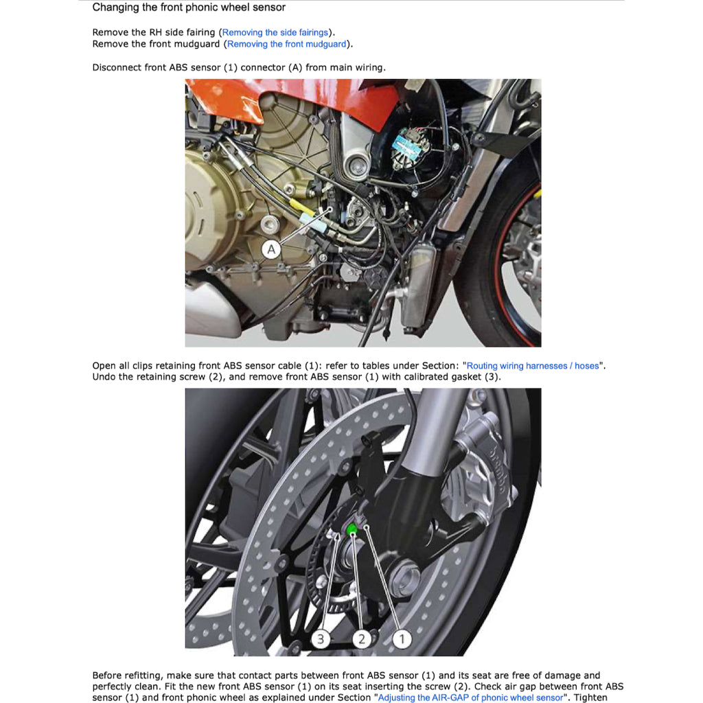 DUCATI PANIGALE V4R (2023+) SERVICE WORKSHOP MANUAL + PARTS CATALOGUE + OWNER'S MANUAL - Image 8