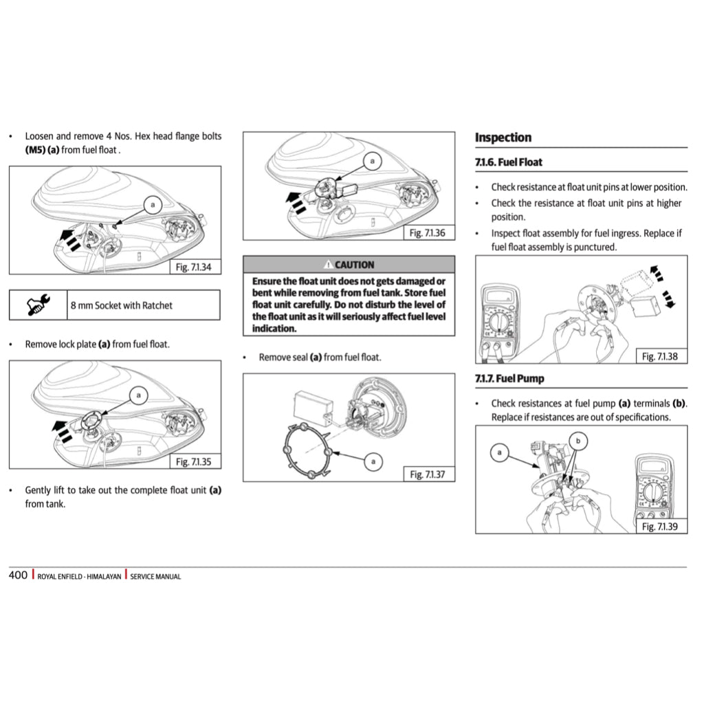 ROYAL ENFIELD NEW HIMALAYAN 450 (2024+) SERVICE WORKSHOP MANUAL + OWNER'S MANUAL - Image 9