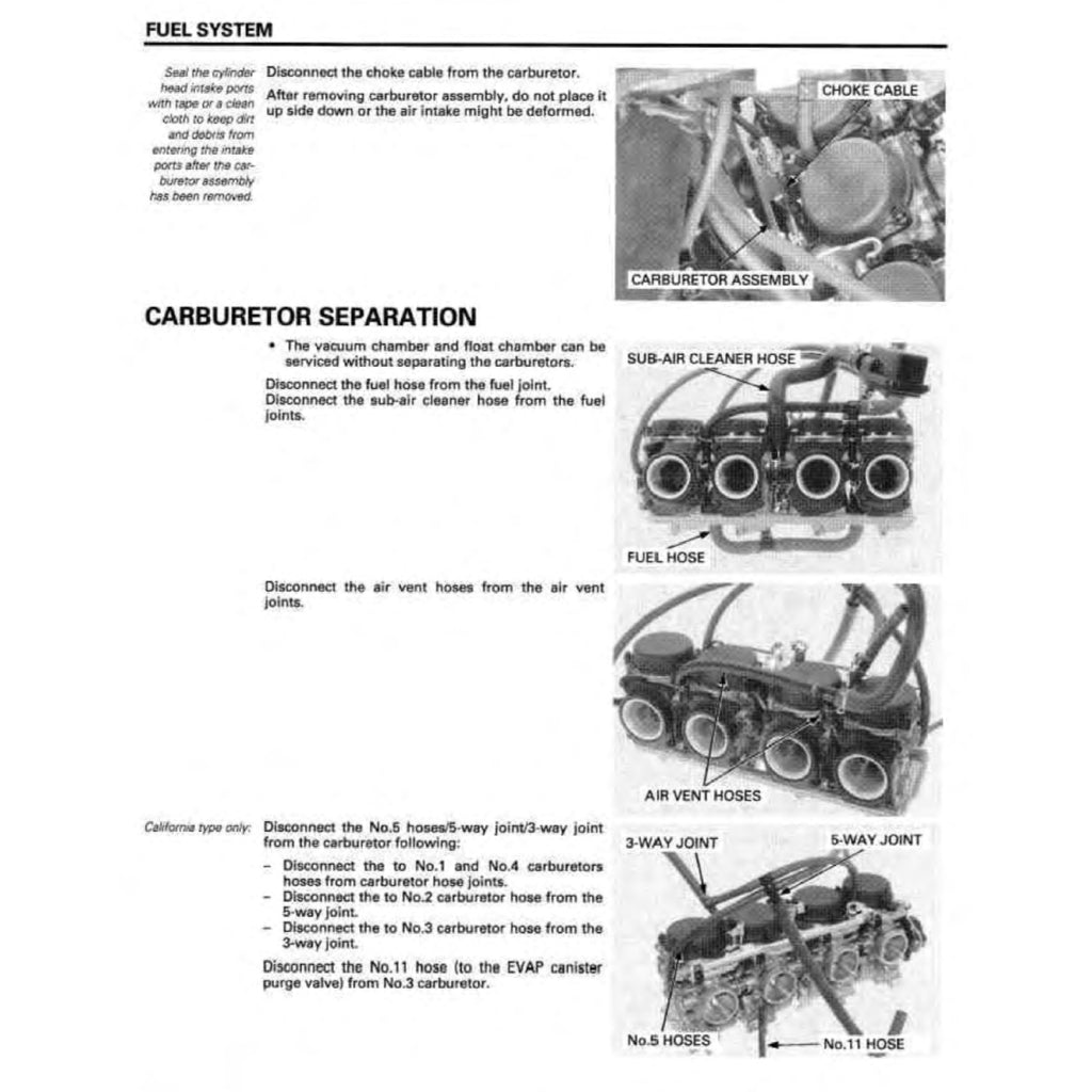 HONDA CB600F HORNET (2004-2006) SERVICE WORKSHOP MANUAL + OWNER MANUAL - Image 8