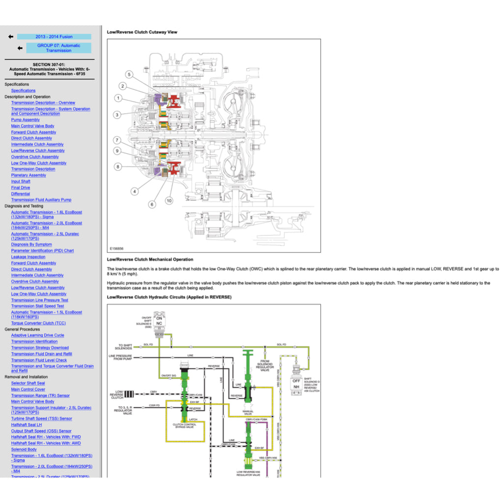 FORD MONDEO MK5 (2014-2021) SERVICE WORKSHOP MANUAL - Image 8