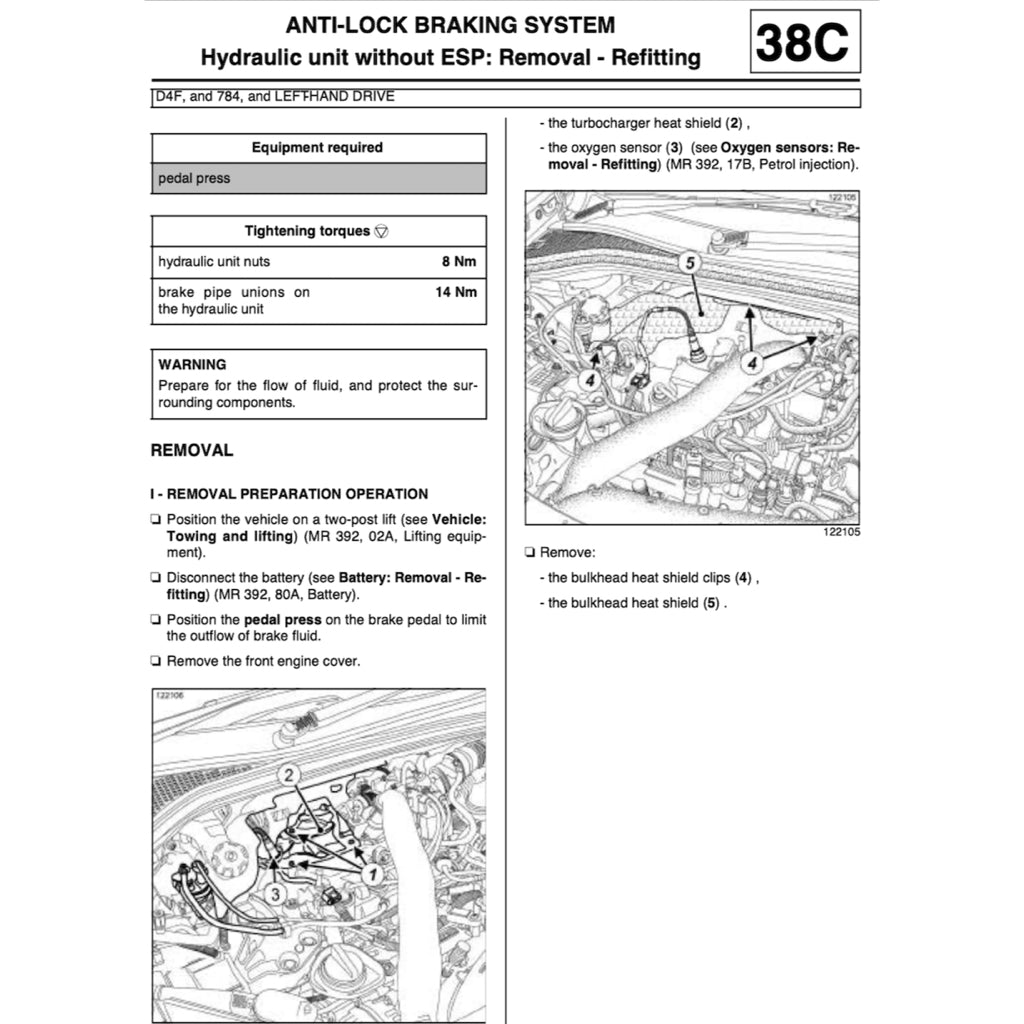 RENAULT CLIO III BR/CR (2005-2014) SERVICE WORKSHOP MANUAL - Image 9