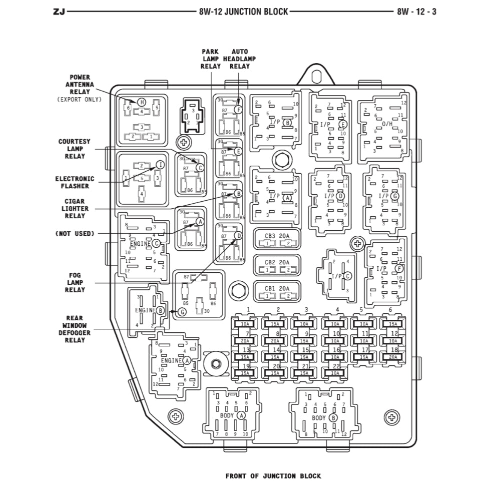 JEEP GRAND CHEROKEE ZJ (1993-1998) SERVICE WORKSHOP MANUAL+ PARTS CATALOGUE - Image 8