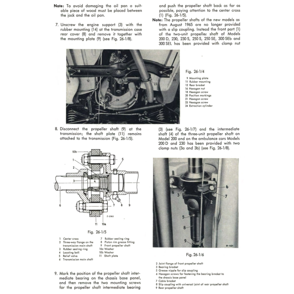 MERCEDES-BENZ W111 (1959-1971) SERVICE WORKSHOP MANUAL - Image 5