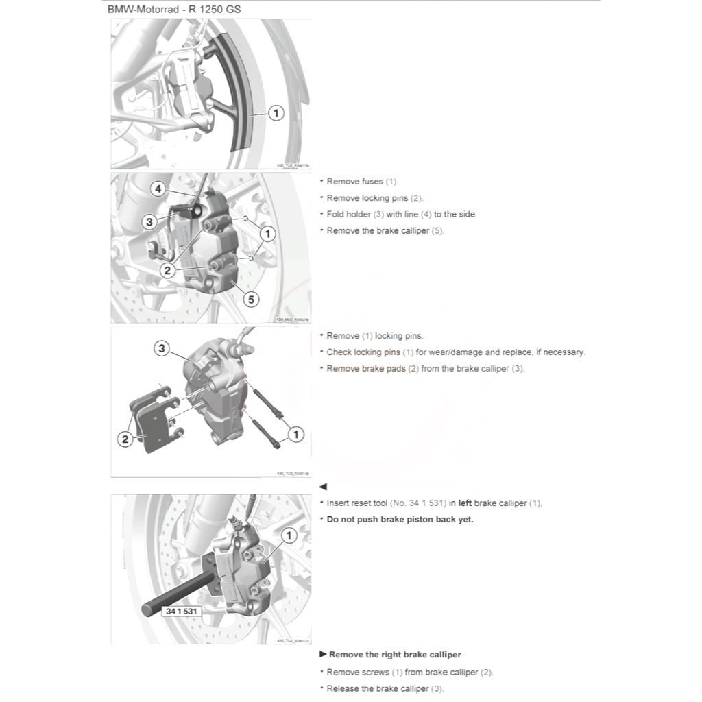 BMW R1250 GS K50 (2019-2023) SERVICE WORKSHOP MANUAL + PARTS CATALOGUE - Image 8