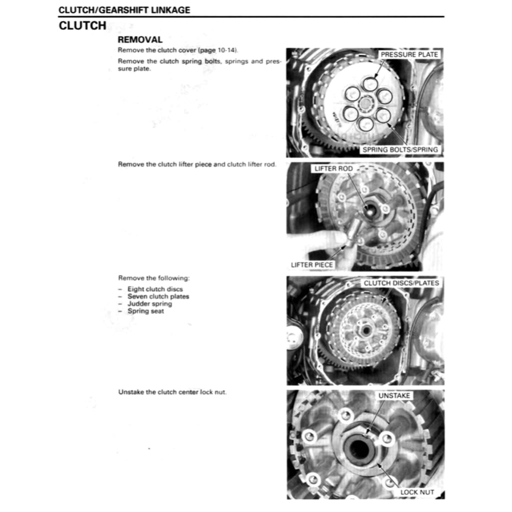 HONDA CB1300F SUPER FOUR SC54 (2003-2013) SERVICE WORKSHOP MANUAL + PARTS CATALOGUE + OWNER'S MANUAL - Image 9