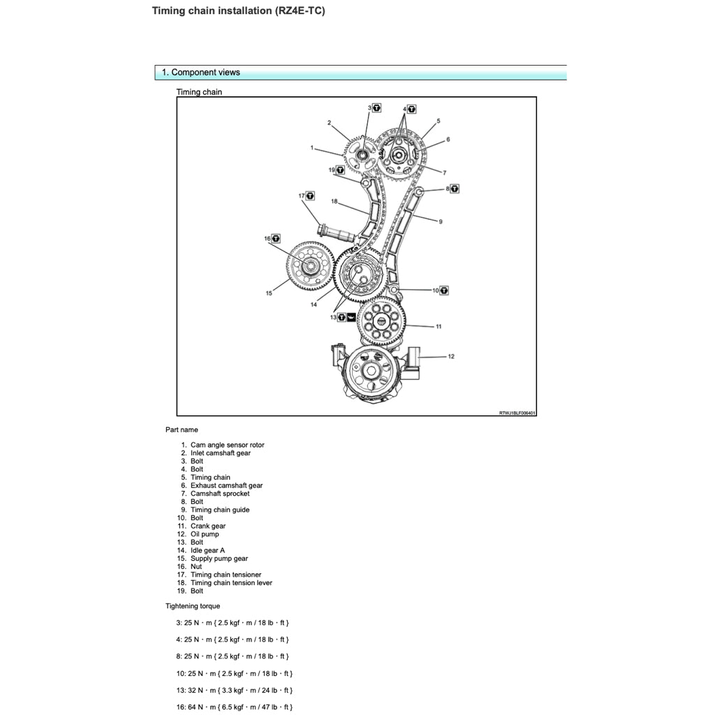 ISUZU ENGINE RZ4E-TC SERVICE WORKSHOP MANUAL - Image 5
