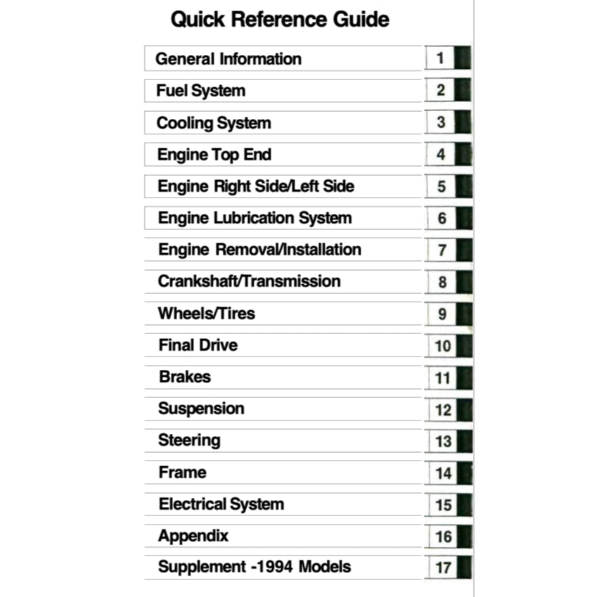 KAWASAKI KLX250 KLX 250 (1993-2007) SERVICE WORKSHOP MANUAL + PARTS CATALOGUE - Image 3