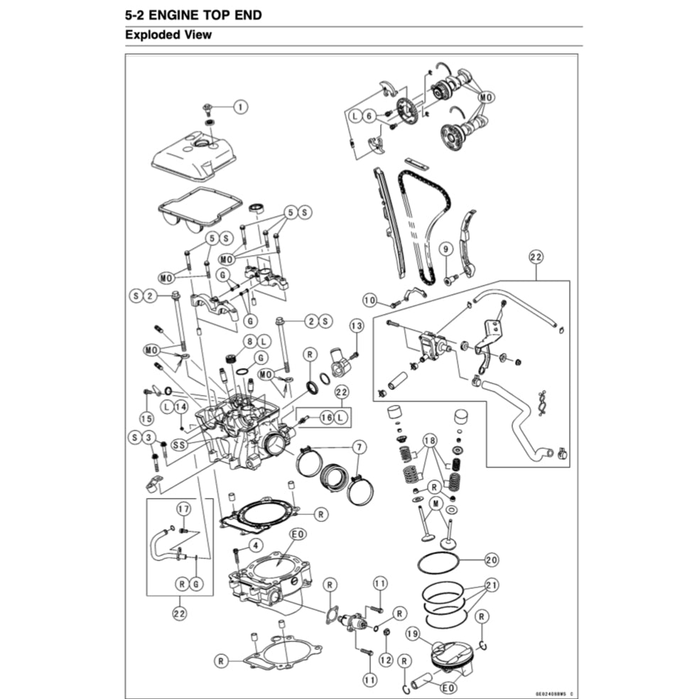 KAWASAKI KLX450R KLX 450R (2008-2016) SERVICE WORKSHOP MANUAL + PARTS CATALOGUE +OWNER'S MANUAL - Image 8