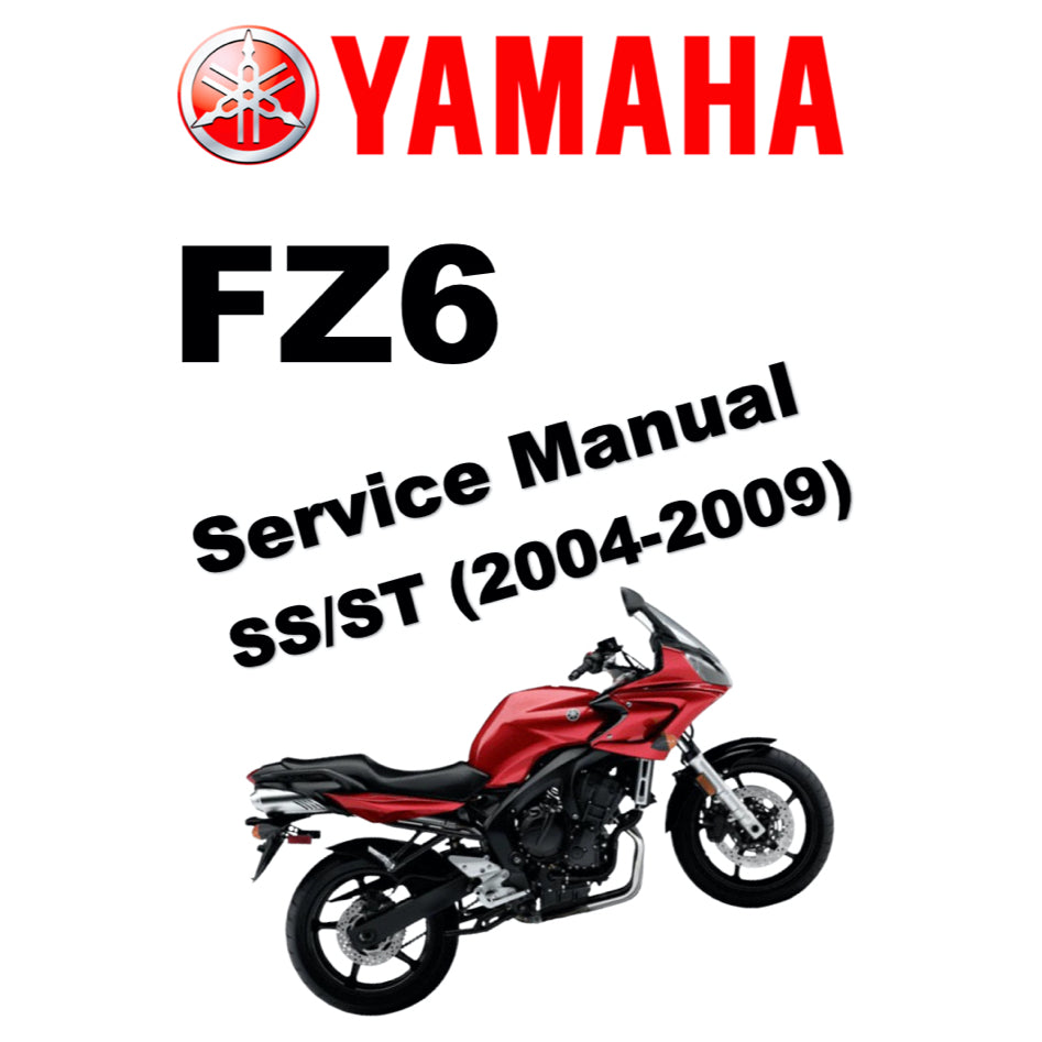 YAMAHA FZ6 FAZER6 FAZER 6 (2004-2009) SERVICE WORKSHOP MANUAL + PARTS CATALOGUE + OWNER'S MANUAL - Image 2