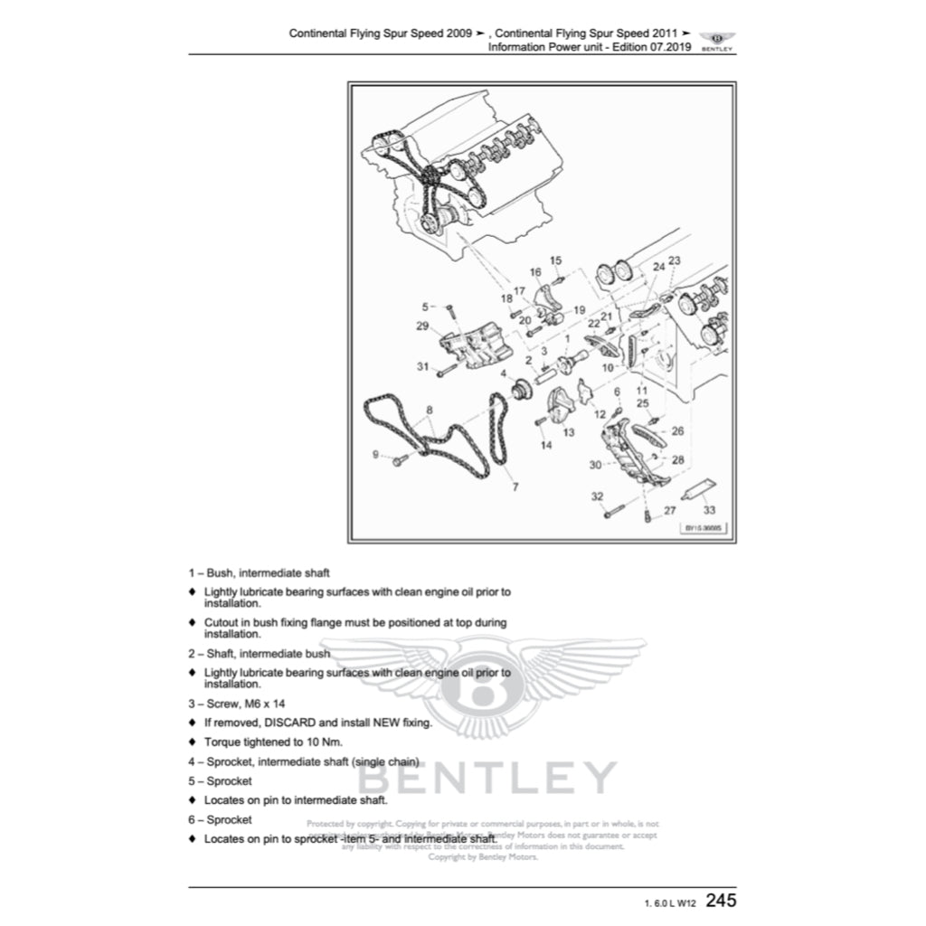 BENTLEY CONTINENTAL FLYING SPUR W12 (2005-2013) SERVICE WORKSHOP MANUAL - Image 6