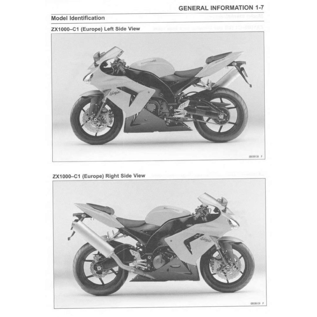 KAWASAKI ZX10R NINJA (2004-2024) SERVICE WORKSHOP MANUAL + PARTS CATALOGUE + OWNER'S MANUAL - Image 4