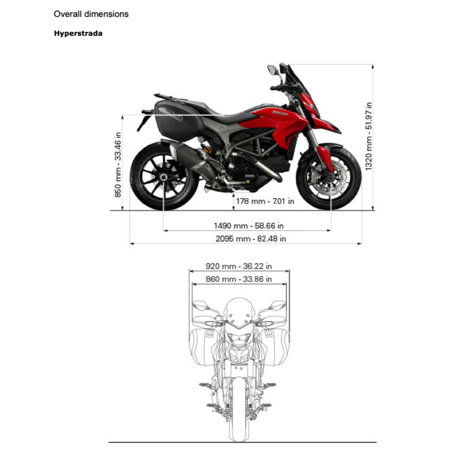 DUCATI HYPERSTRADA 821 (2013-2017) SERVICE WORKSHOP MANUAL + PARTS CATALOGUE + OWNER'S MANUAL - Image 3