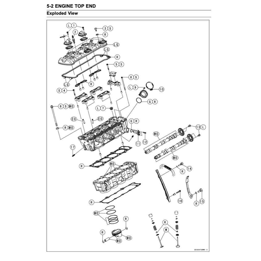 KAWASAKI Z1000 (2017-2022) SERVICE WORKSHOP MANUAL + PARTS CATALOGUE + OWNER'S MANUAL - Image 6