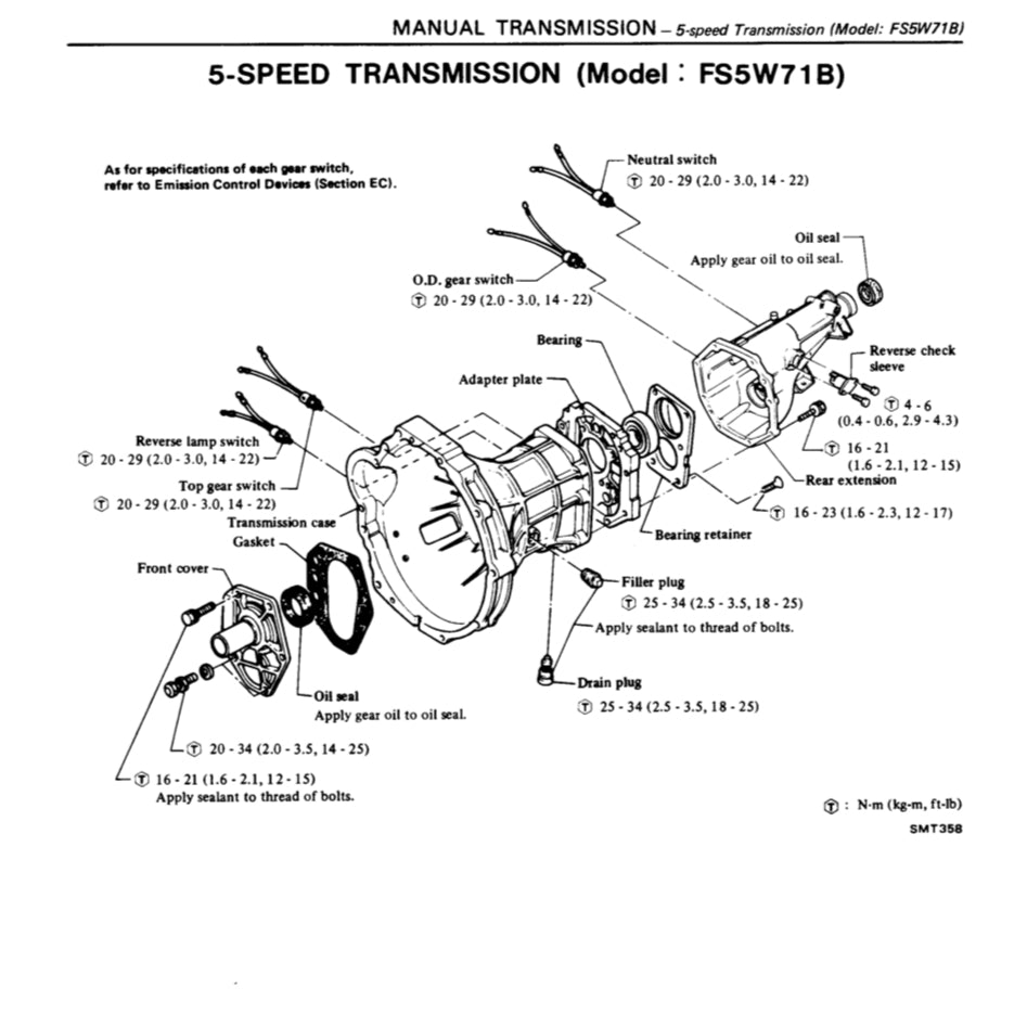 DATSUN FAIRLADY 280ZX S130 (1978-1983) SERVICE WORKSHOP MANUAL - Image 9