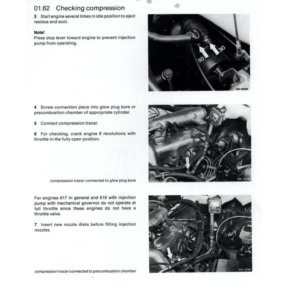 MERCEDES-BENZ ENGINE OM615 / 616 /617 SERVICE REPAIR MANUAL - Image 9