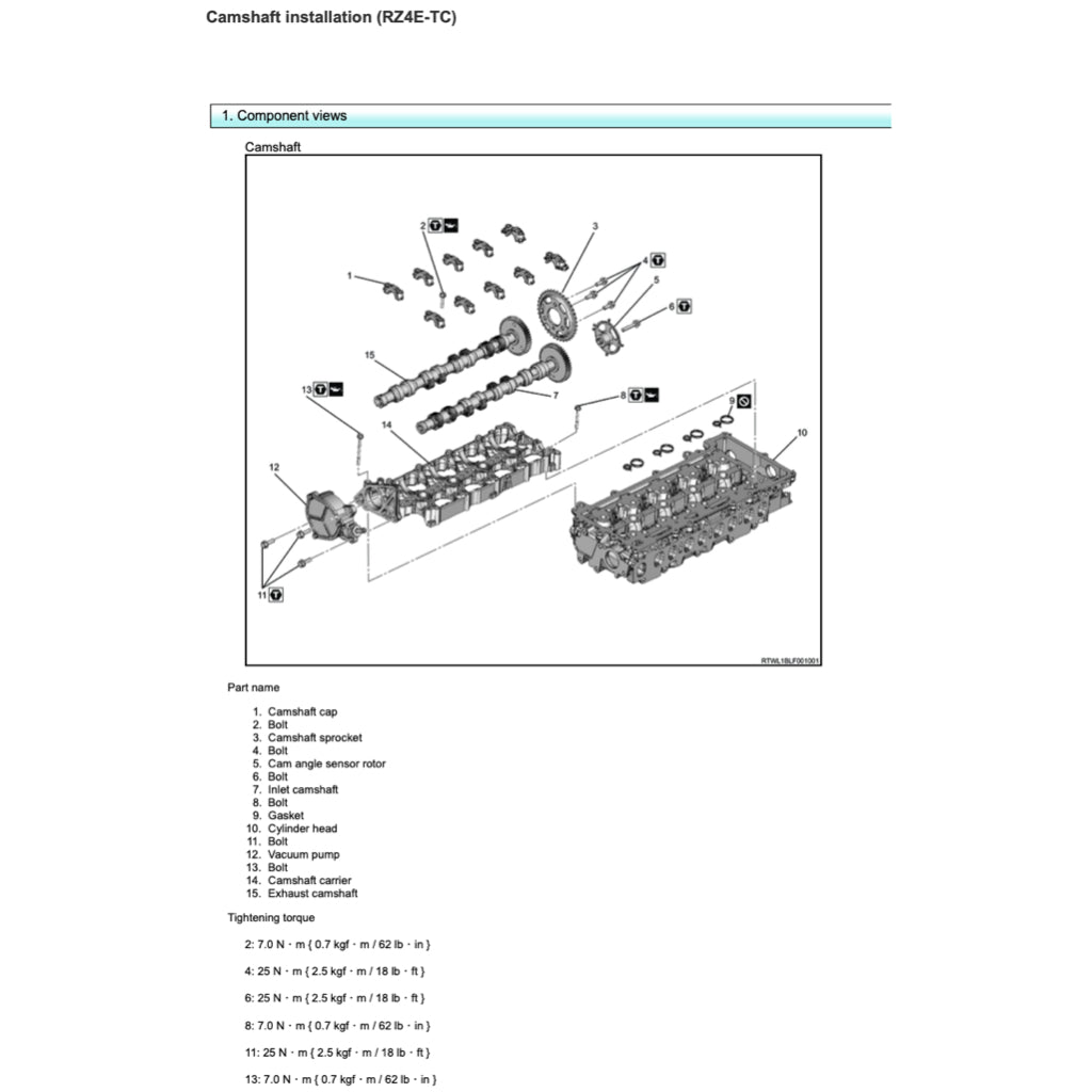 ISUZU ENGINE RZ4E-TC SERVICE WORKSHOP MANUAL - Image 4