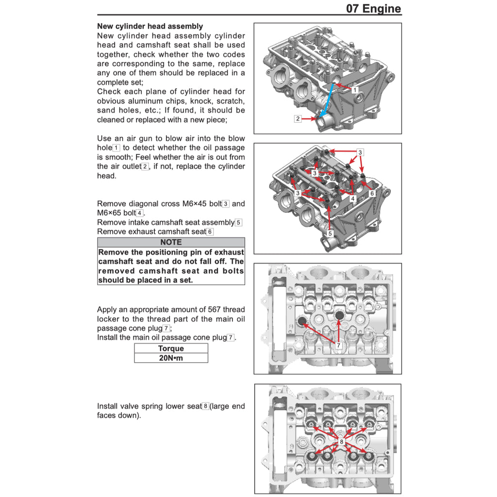 CFMOTO 450NK (2022+) SERVICE WORKSHOP MANUAL + PARTS CATALOGUE + OWNER'S MANUAL - Image 8