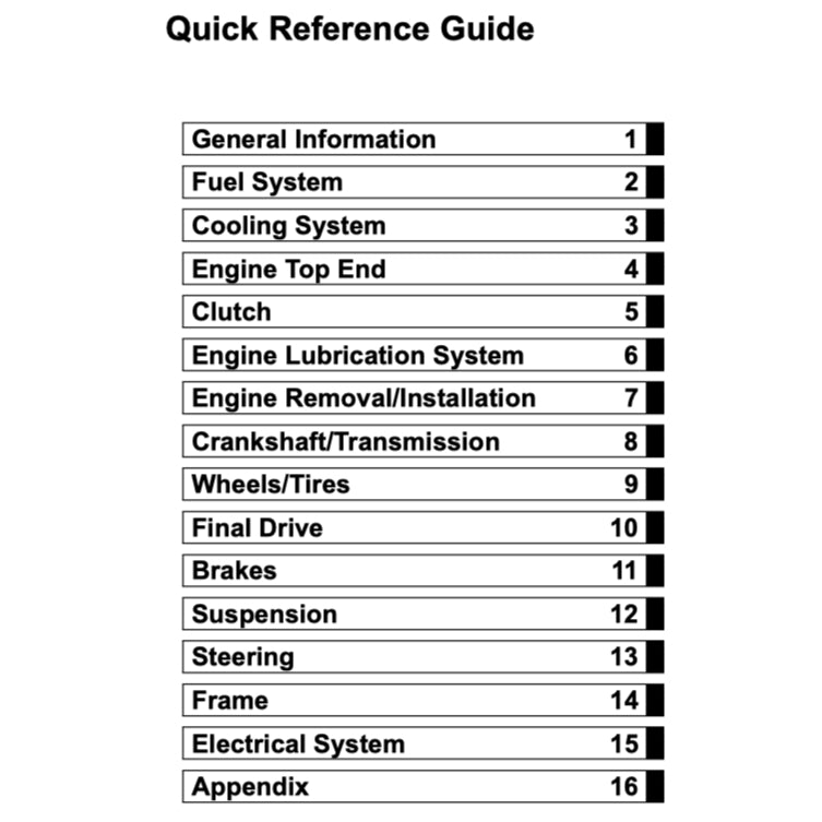 KAWASAKI VULCAN EN500 / LTD (1996-2008) SERVICE WORKSHOP MANUAL - Image 3