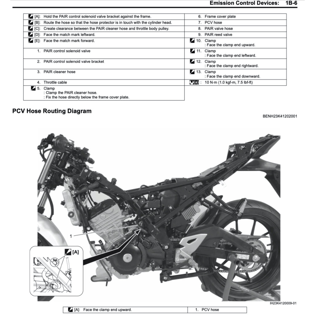 SUZUKI GSXS 150 / GSX-S 150 / GSX-S150 L8 (2017+) SERVICE WORKSHOP MANUAL + PARTS CATALOGUE + OWNER'S MANUAL - Image 7