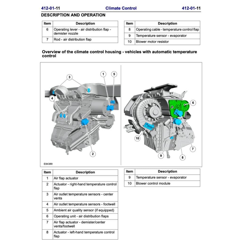FORD MONDEO MK4 (2007-2014) SERVICE WORKSHOP MANUAL - Image 10