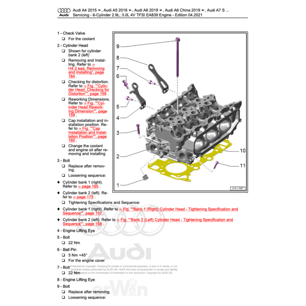 AUDI A7 4K8 (2018+) SERVICE WORKSHOP MANUAL - Image 10