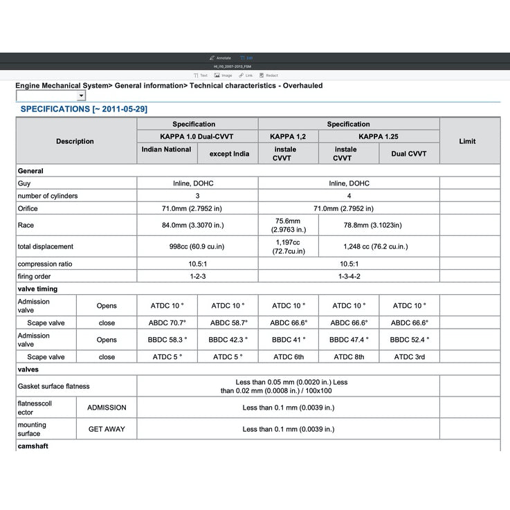 HYUNDAI i10 PA (2007-2013) SERVICE WORKSHOP MANUAL - Image 10