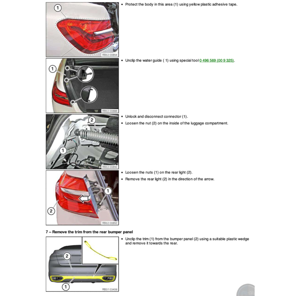BMW G11/G12 (2015-2022) SERVICE WORKSHOP MANUAL - Image 5