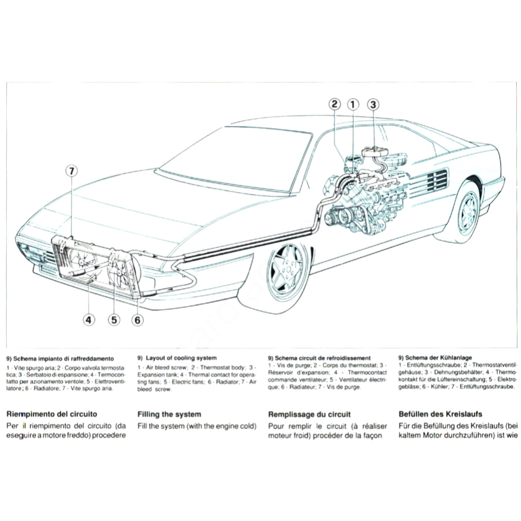 FERRARI MONDIAL T F108 (1989-1993) SERVICE Workshop Manual + PARTS CATALOGUE - Image 10
