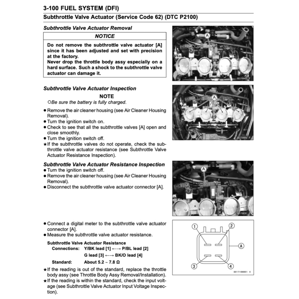 KAWASAKI Z1000 (2017-2022) SERVICE WORKSHOP MANUAL + PARTS CATALOGUE + OWNER'S MANUAL - Image 7