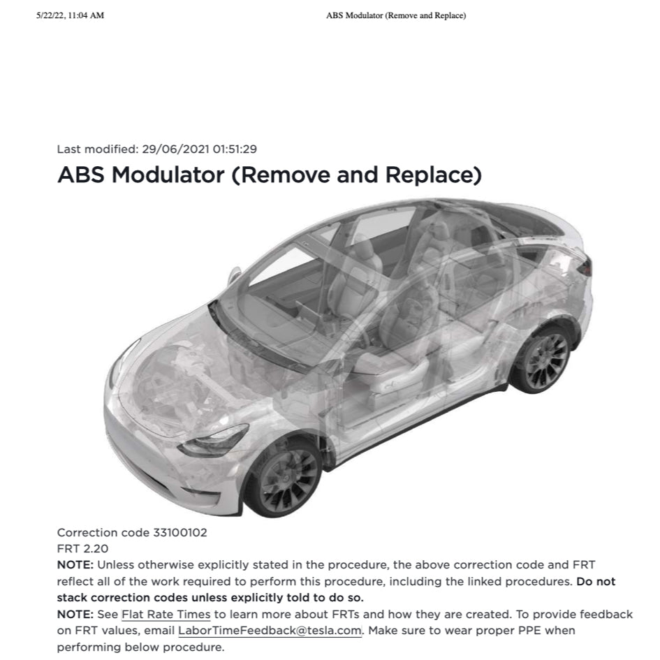 TESLA MODEL Y (2020+) SERVICE WORKSHOP MANUAL - Image 7