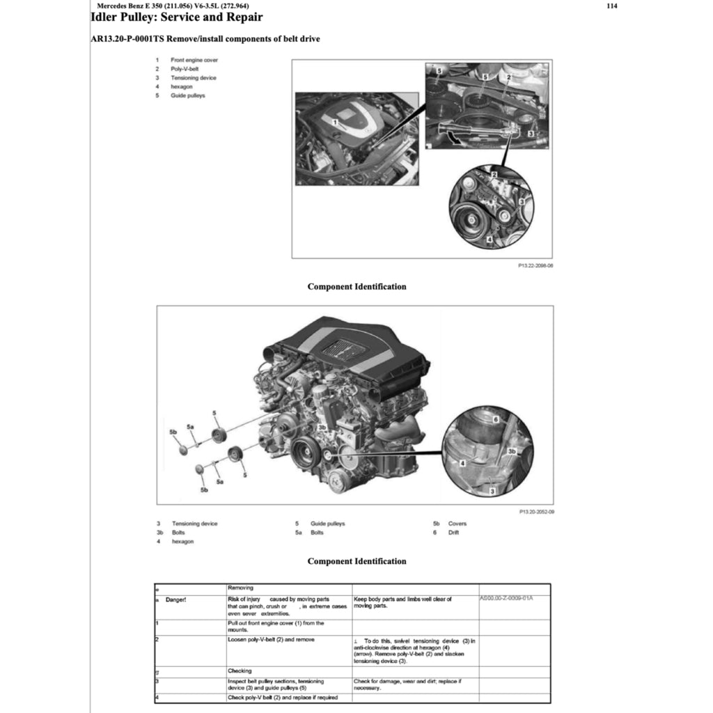MERCEDES-BENZ E-CLASS W211 E350 M272 (2002-2009) SERVICE WORKSHOP MANUAL - Image 8