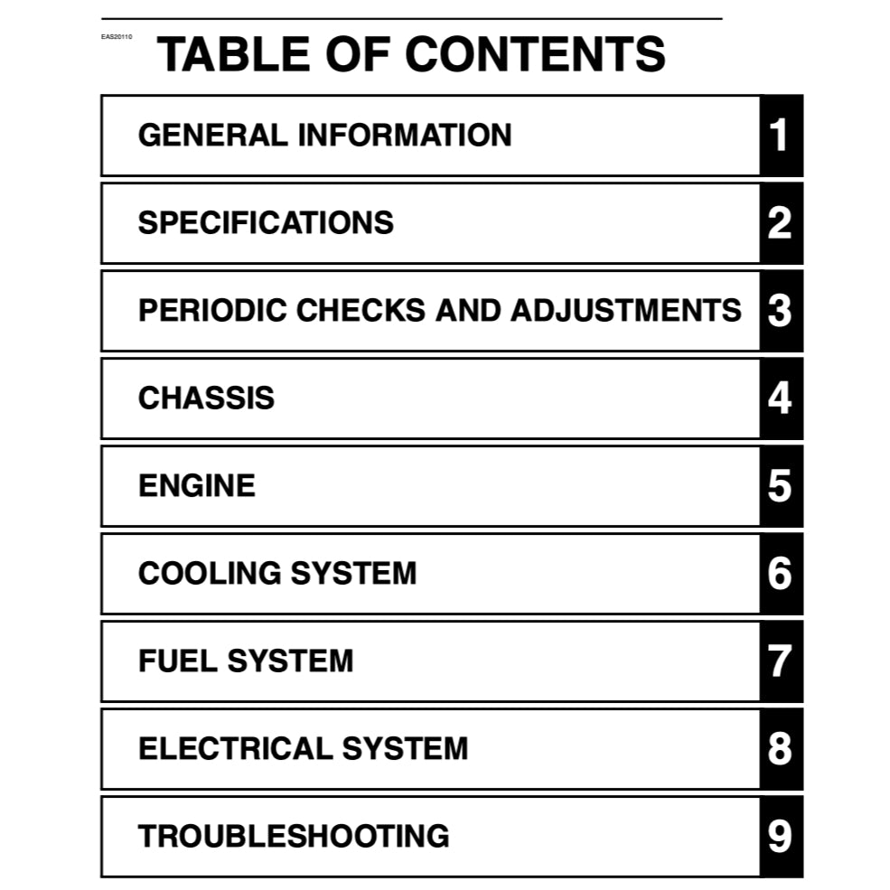 YAMAHA FZ8N FZ8 FAZER8 FAZER 8 (2010-2015) SERVICE WORKSHOP MANUAL + OWNER'S MANUAL - Image 3