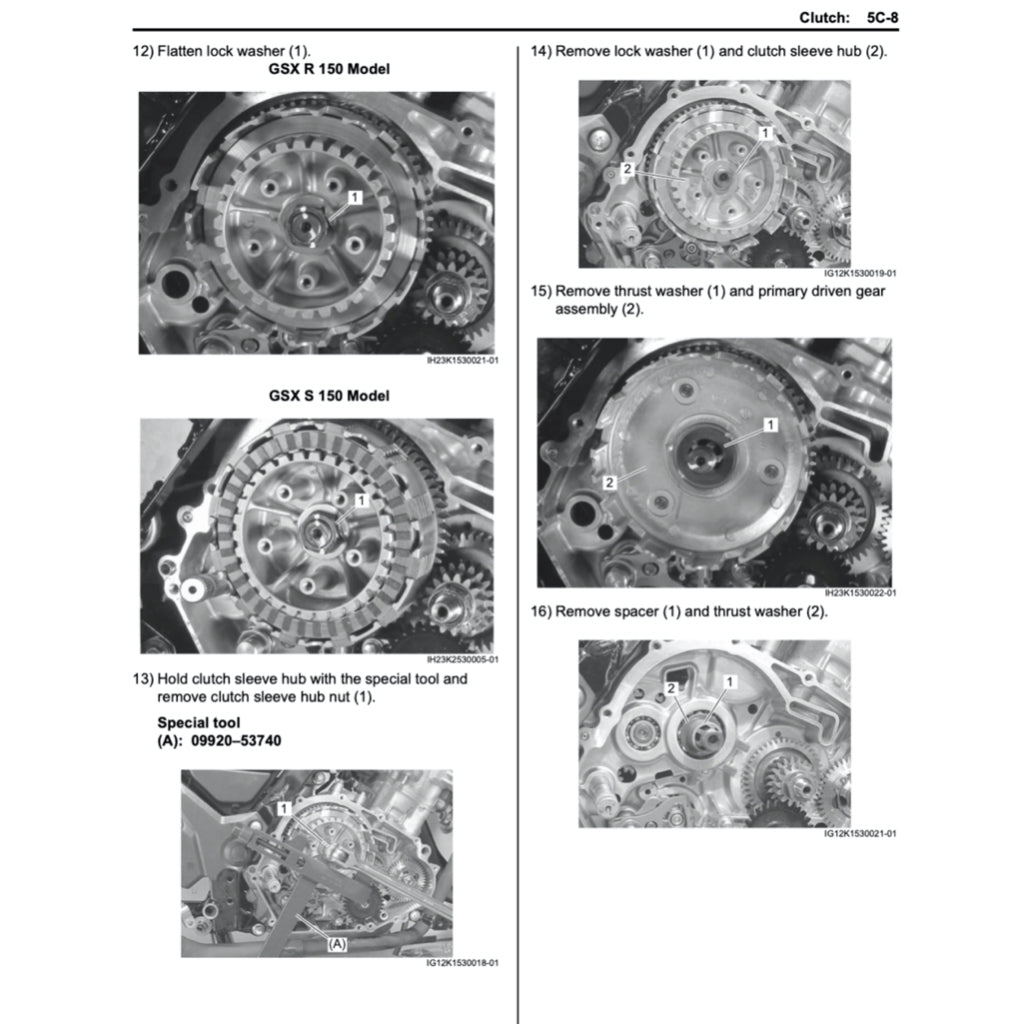 SUZUKI GSXS 150 / GSX-S 150 / GSX-S150 L8 (2017+) SERVICE WORKSHOP MANUAL + PARTS CATALOGUE + OWNER'S MANUAL - Image 8