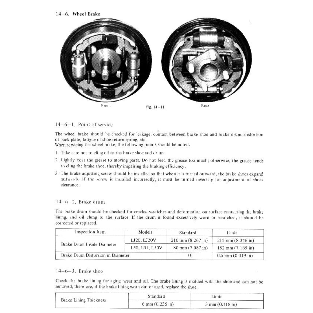 SUZUKI LJ20 JIMNY (1972-1981) SERVICE WORKSHOP MANUAL + PARTS CATALOGUE - Image 7
