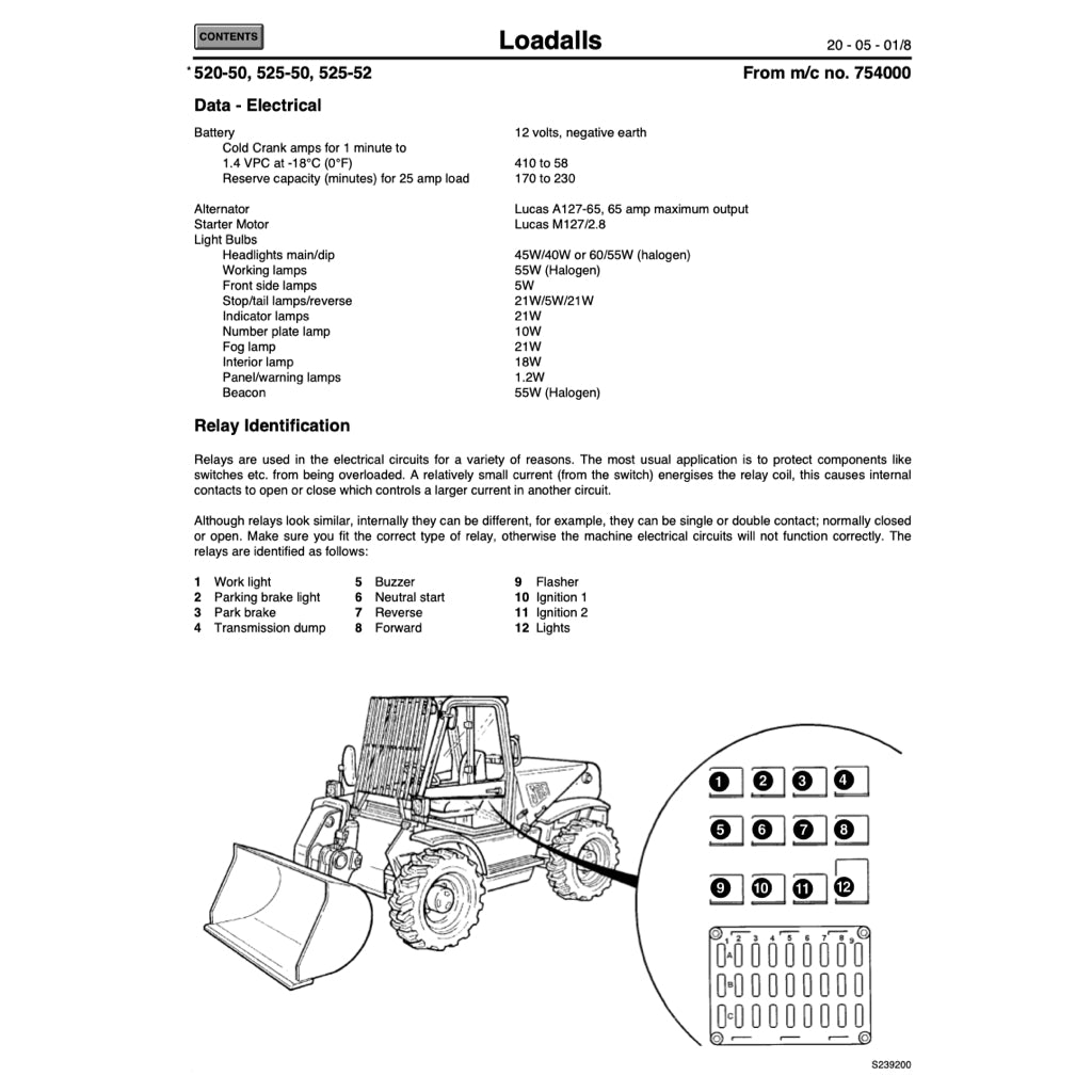 JCB SERVICE DATA BOOK (1992-2003) LOADERS / EXCAVATORS / RTFL / FASTRAC - Image 9