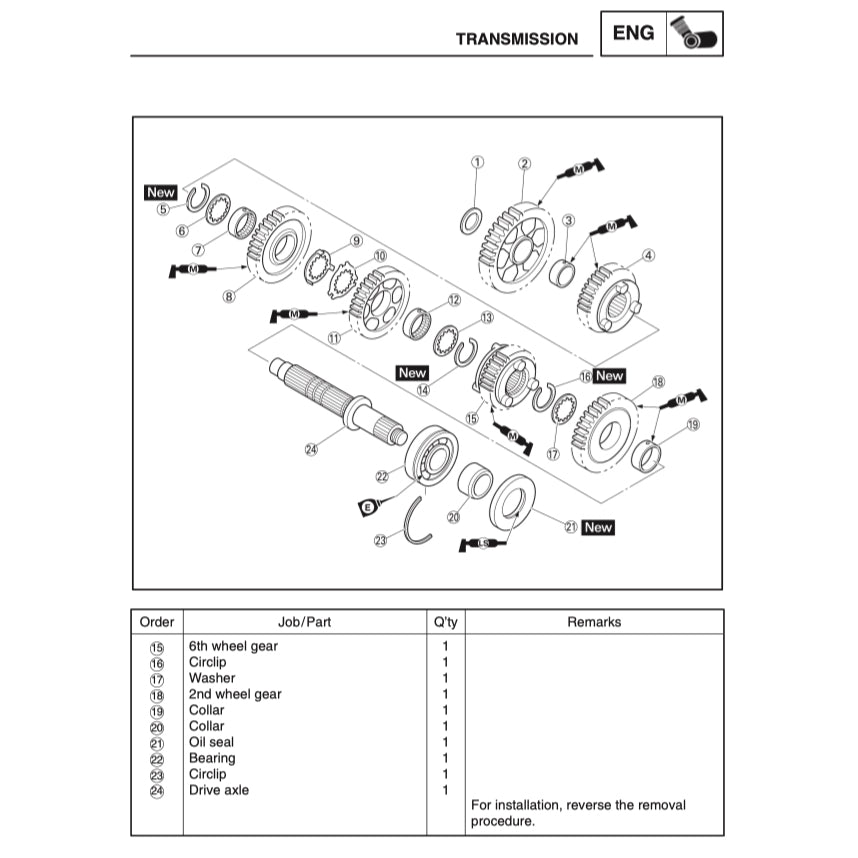 YAMAHA FZ6 FAZER6 FAZER 6 (2004-2009) SERVICE WORKSHOP MANUAL + PARTS CATALOGUE + OWNER'S MANUAL - Image 9