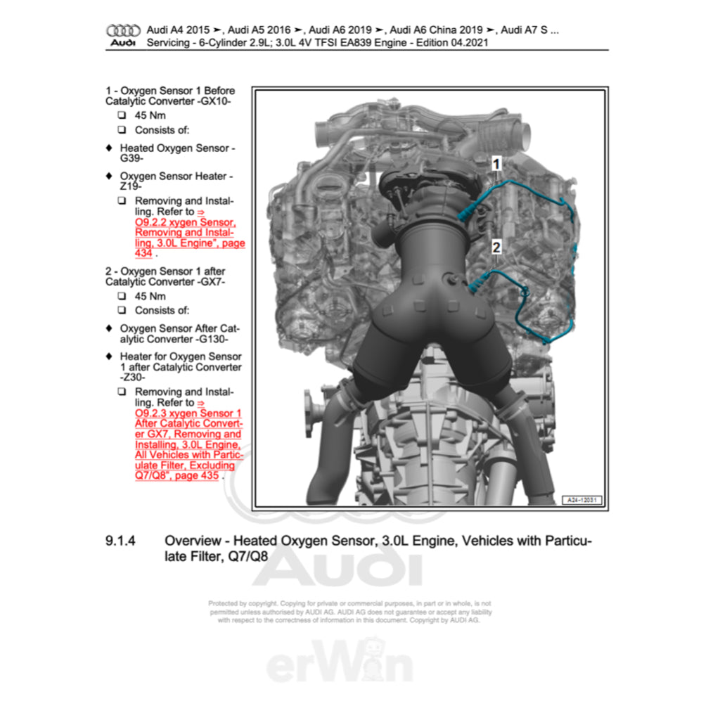 AUDI A7 4K8 (2018+) SERVICE WORKSHOP MANUAL - Image 7