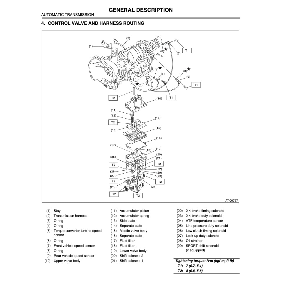 SUBARU LEGACY BE/BH (1999-2004) SERVICE WORKSHOP MANUAL - Image 7