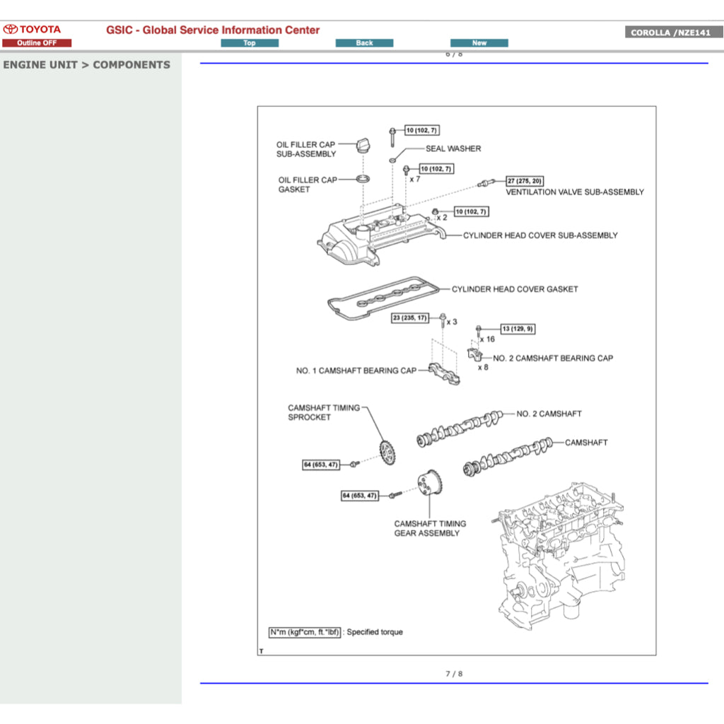 TOYOTA COROLLA ALTIS E141 (2010-2013) SERVICE WORKBOOK WORKSHOP MANUAL - Image 10