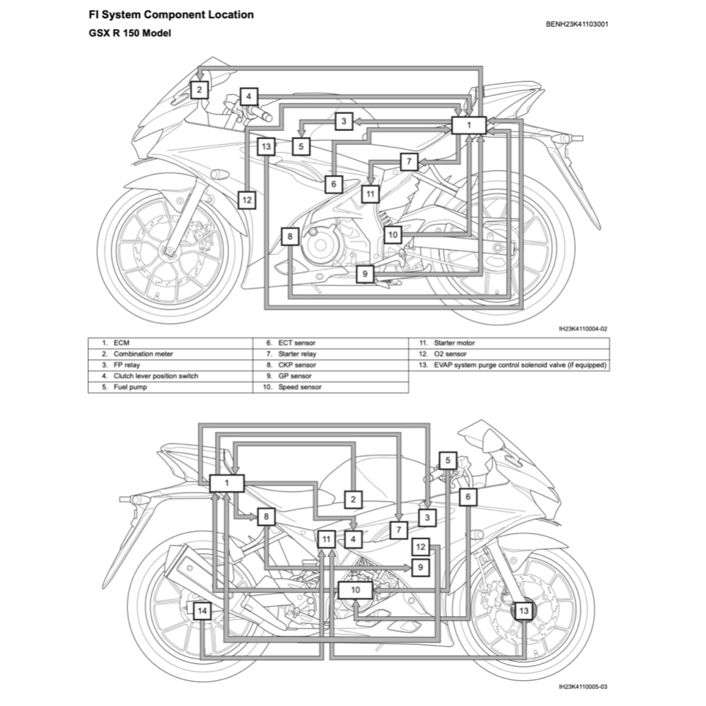 SUZUKI GSXR 150 / GSX-R 150 / GSX-R150 L8 (2017+) SERVICE WORKSHOP MANUAL + PARTS CATALOGUE + OWNER'S MANUA - Image 7
