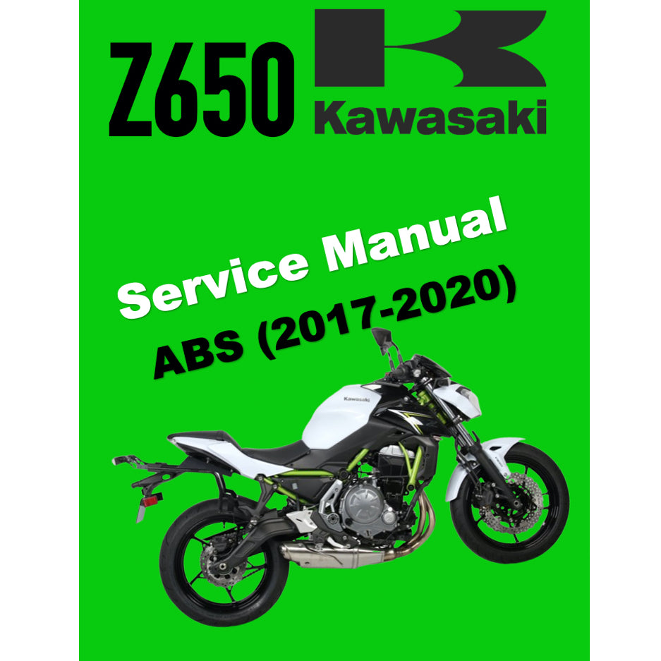 KAWASAKI Z650 (2017-2020) SERVICE WORKSHOP MANUAL + PARTS CATALOGUE + OWNER'S MANUAL