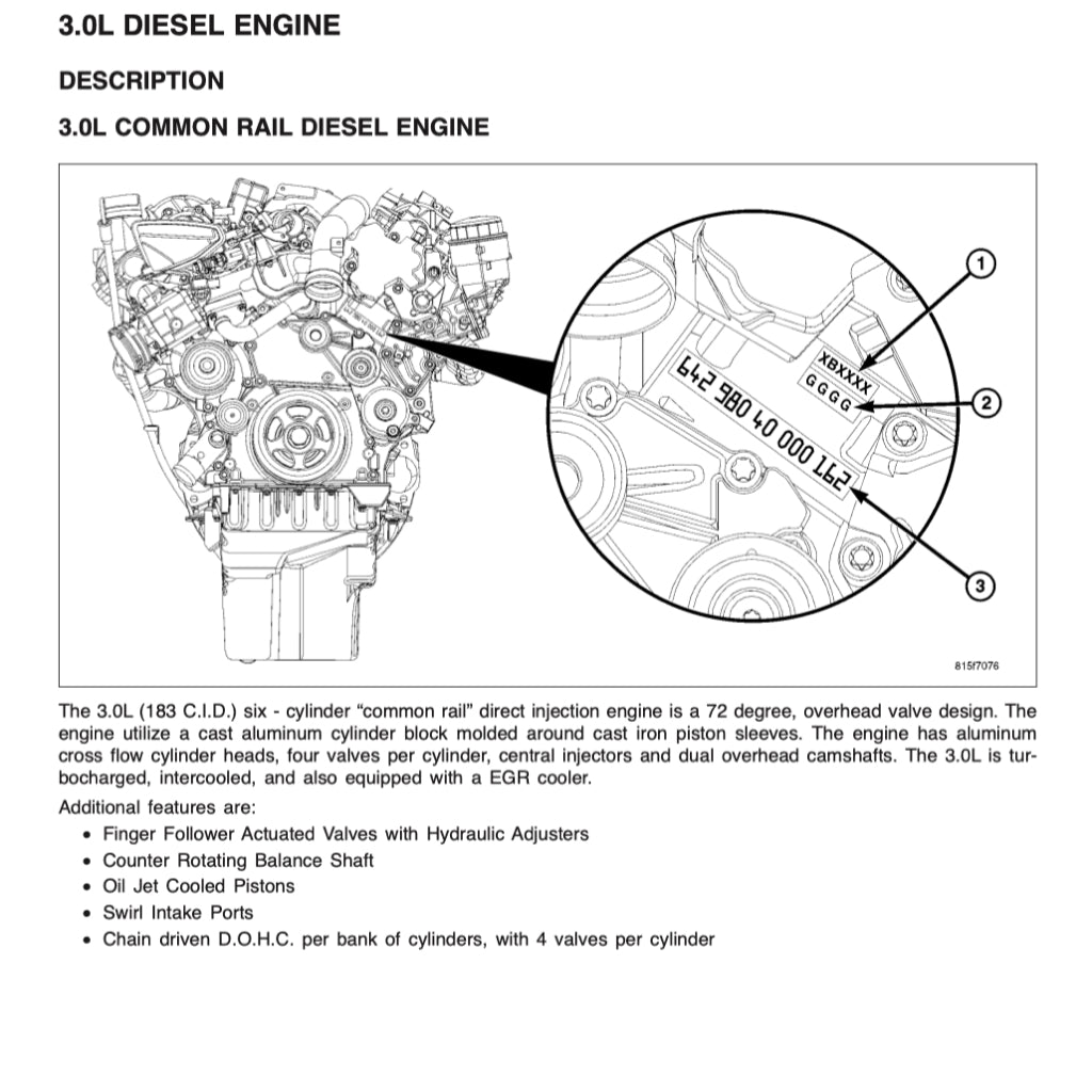 MERCEDES BENZ ENGINE OM642 SERVICE REPAIR MANUAL - Image 3