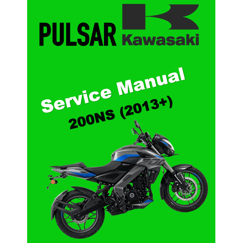 KAWASAKI BAJAJ PULSAR 200NS (2013+) SERVICE WORKSHOP MANUAL + PARTS CATALOGUE+ OWNER'S MANUAL - Image 2
