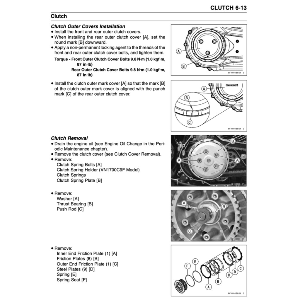 KAWASAKI VULCAN 1700 VN1700 (2009-2017) SERVICE WORKSHOP MANUAL + PARTS CATALOGUE + OWNER'S MANUAL - Image 10