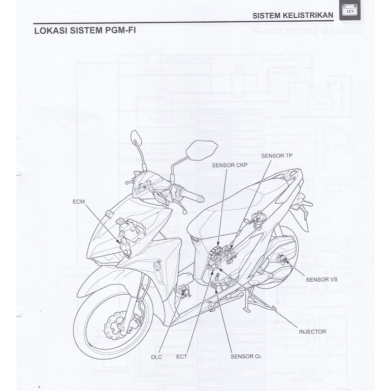 HONDA VARIO 150 VARIO150 CBT (2018+) SERVICE WORKSHOP MANUAL + PARTS CATALOGUE + OWNER'S MANUAL - BAHASA INDONESIA - Image 9
